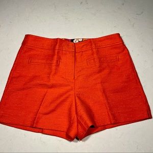 Trina Turk high waisted shorts, size 6, Coral